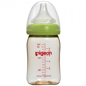Pigeon 寬口母乳實感PPSU奶瓶160ml/綠