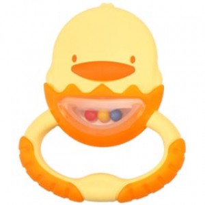 PiyoPiyo 保潔盒雙色造型牙齒咬環